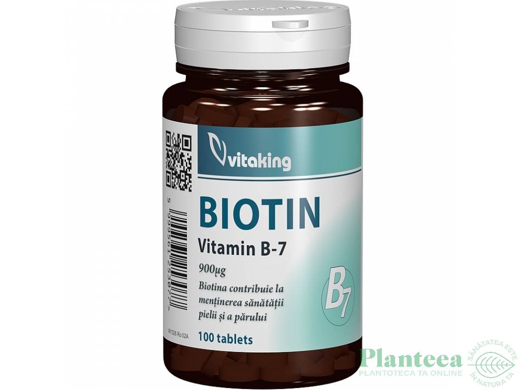 Vitamina B7 [biotina] 900mcg 100cp - VITAKING