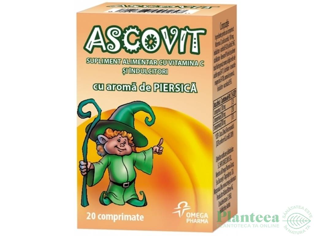 Ascovit piersica 20cp - OMEGA PHARMA