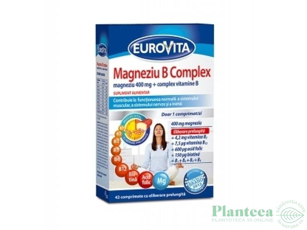 Magneziu B complex 42cp - EUROVITA