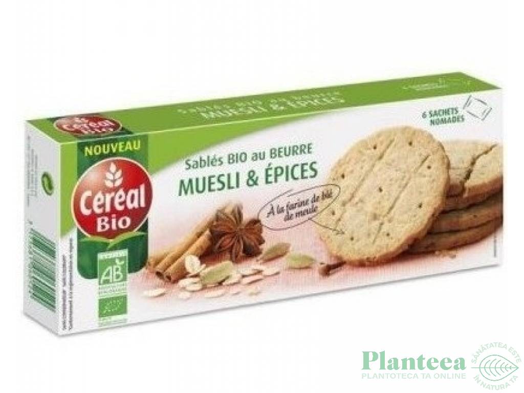 Biscuiti musli condimente fine eco 132g - CEREAL BIO