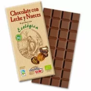 Ciocolata lapte cu nuci eco 100g - SOLE