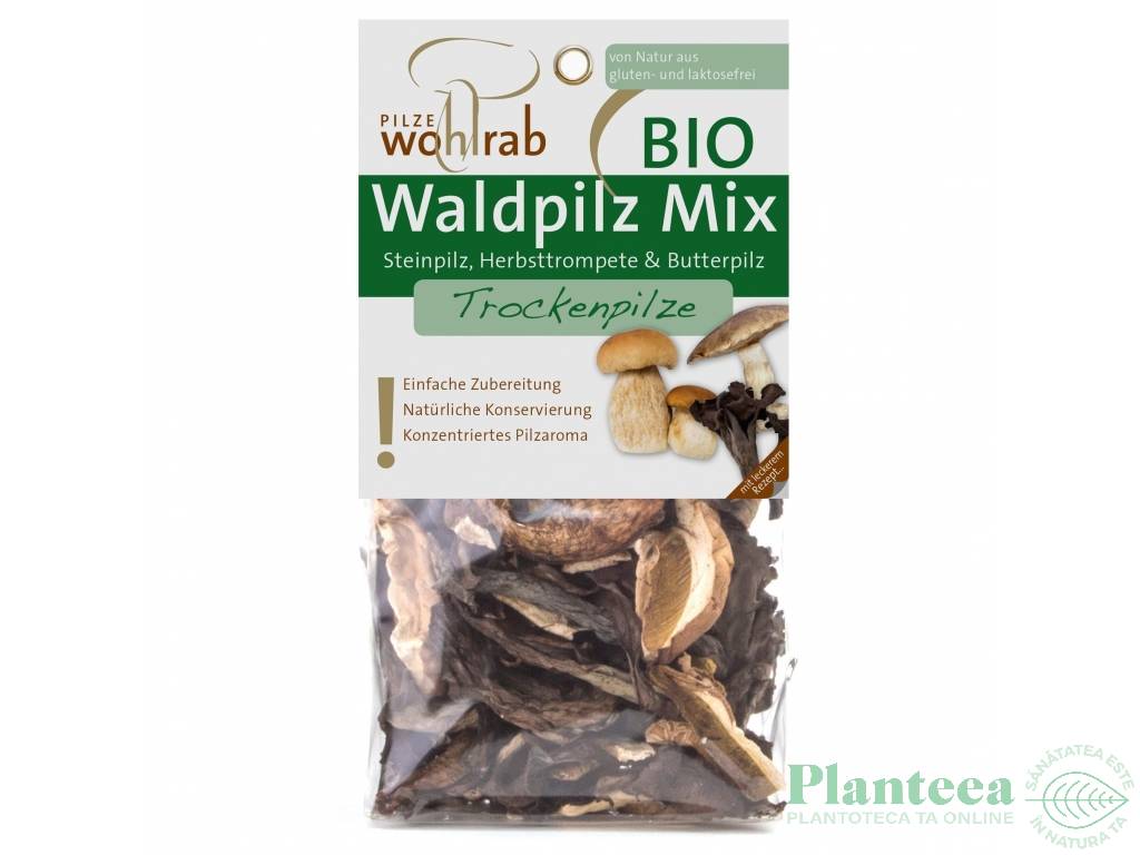 Ciuperci mix salbatice deshidratate eco 30g - WOHLRAB