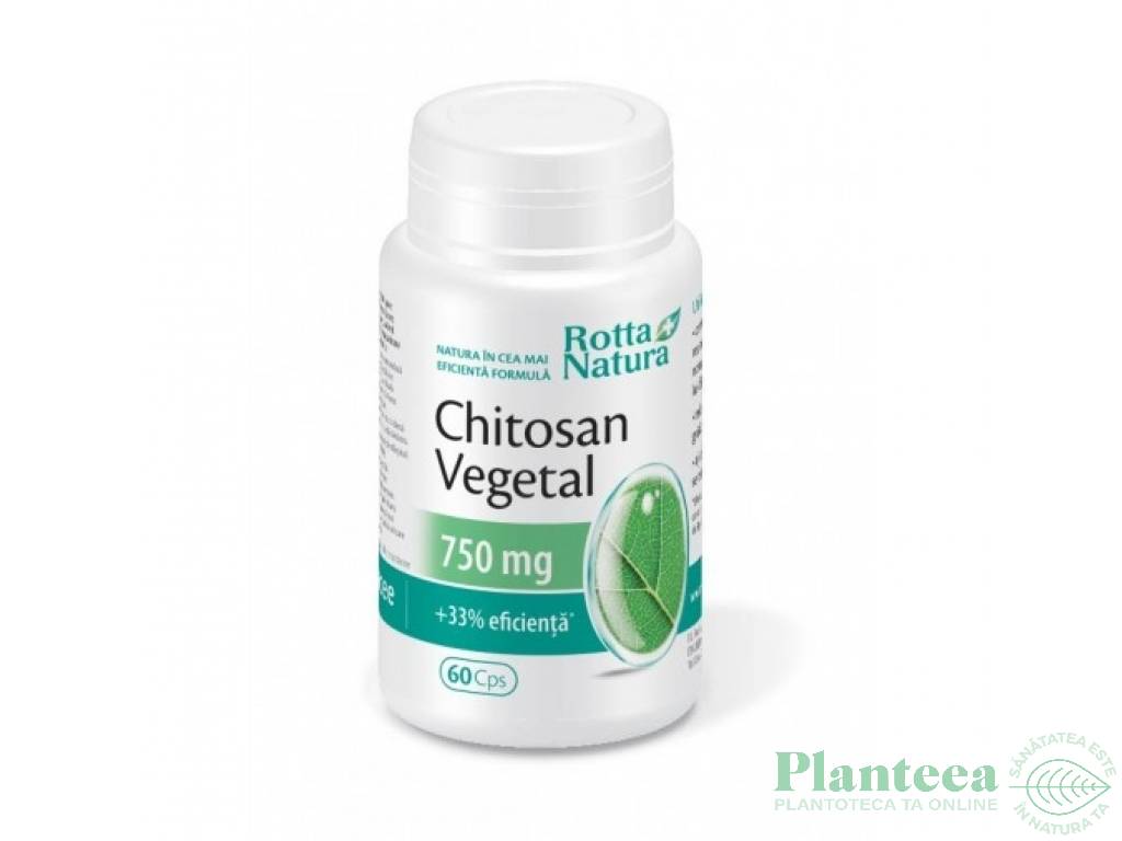 Chitosan vegetal 750mg 60cps - ROTTA NATURA