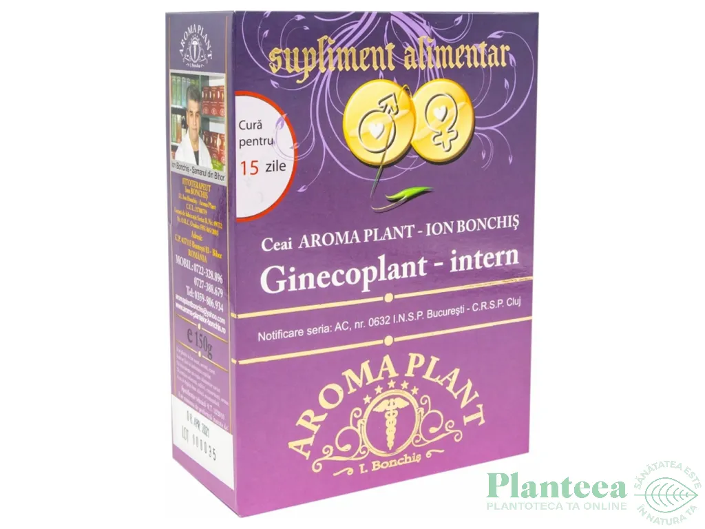 Ceai Ginecoplant [afectiuni ginecologice interne] 150g - BONCHIS
