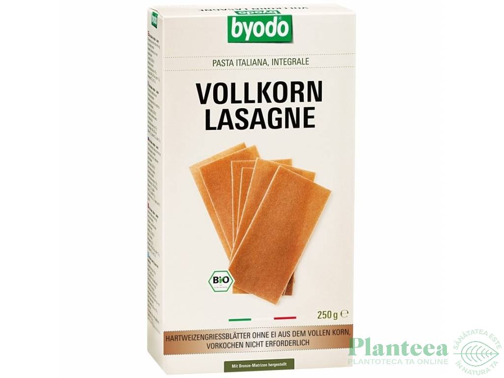 Paste lasagna grau integral 250g - BYODO