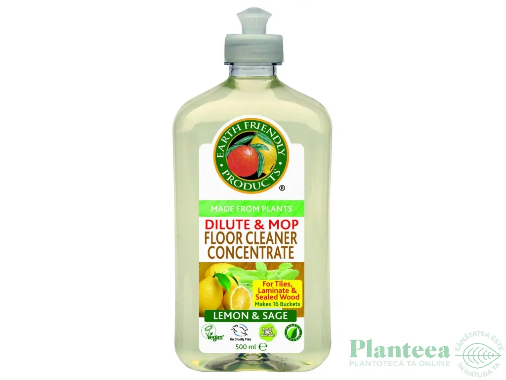 Solutie curatat podele superconcentrata 500ml - EARTH FRIENDLY