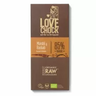 Ciocolata neagra 85%cacao migdale baobab raw eco 70g - LOVECHOCK