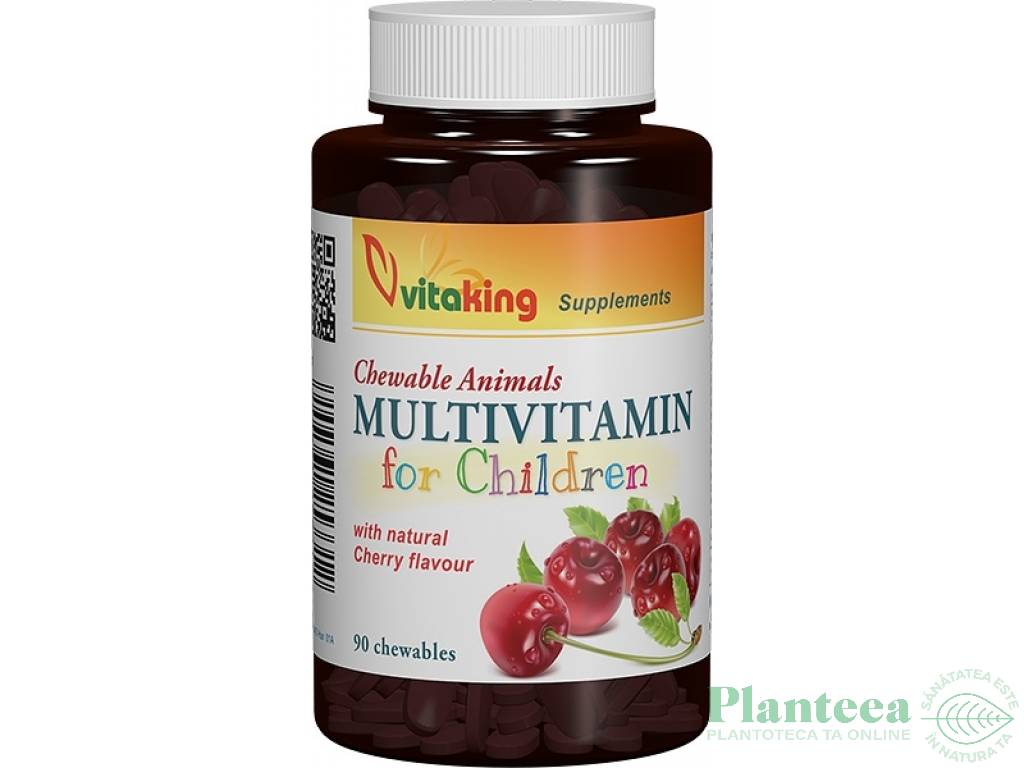Multivitamine minerale masticabile copii 90cp - VITAKING