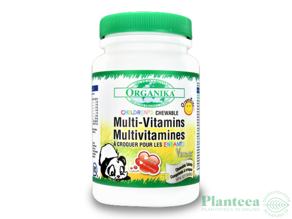 Multivitamine masticabile copii 120cp - ORGANIKA HEALTH