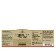 Spirulina 750mg 80cp - SOLGAR