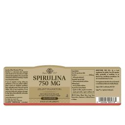 Spirulina 750mg 80cp - SOLGAR