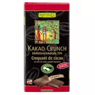 Ciocolata neagra 70% crocanta eco 80g - RAPUNZEL