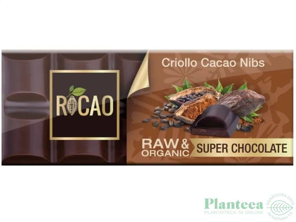 Ciocolata neagra 67% nibs eco 38g - ROCAO