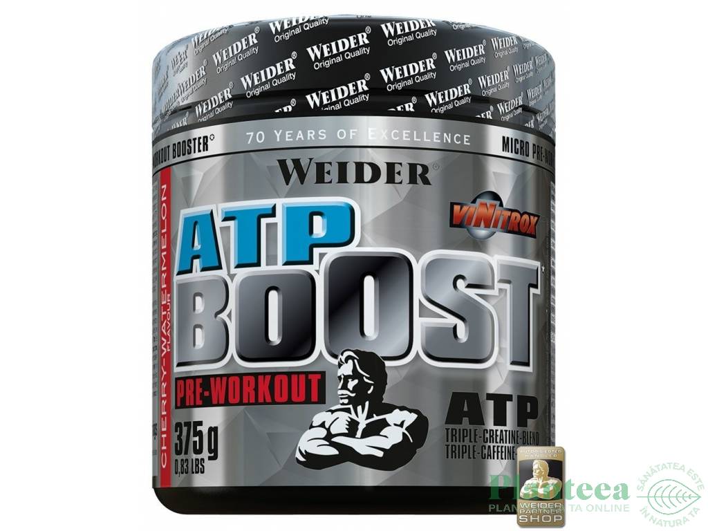 Pulbere ATP Boost tripla creatina cafeina 375g - WEIDER