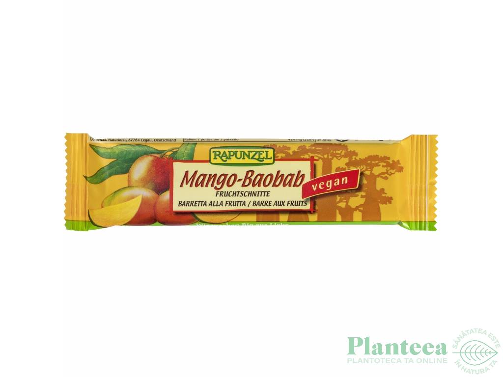 Baton fructe mango baobab eco 40g - RAPUNZEL