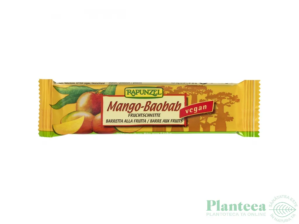 Baton fructe mango baobab eco 40g - RAPUNZEL