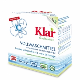 Detergent praf rufe nuci sapun fara parfum 1,1kg - KLAR