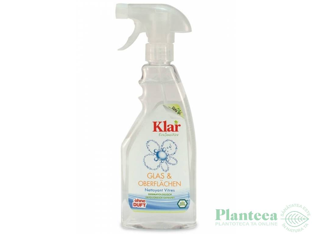 Solutie curatat degresat suprafete sticla ferestre Sensitive 500ml - KLAR