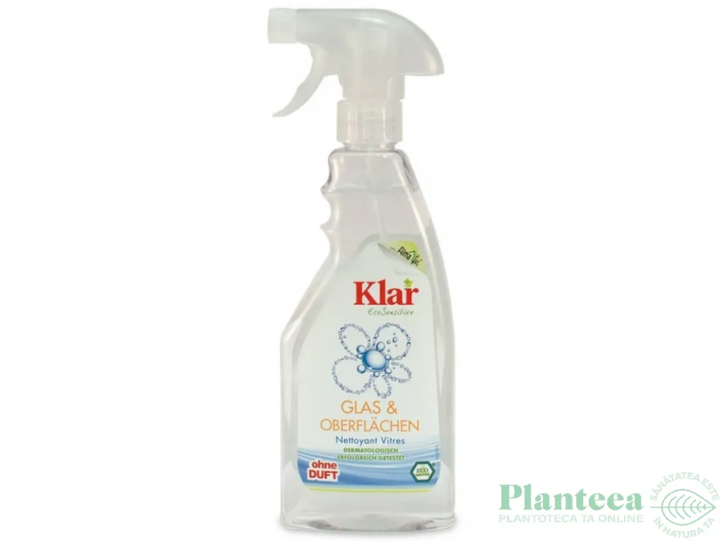 Solutie curatat degresat suprafete sticla ferestre Sensitive 500ml - KLAR