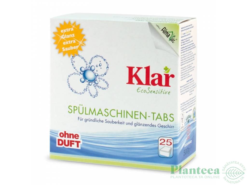 Detergent tablete vase masina spalat Sensitive 25b 500g - KLAR