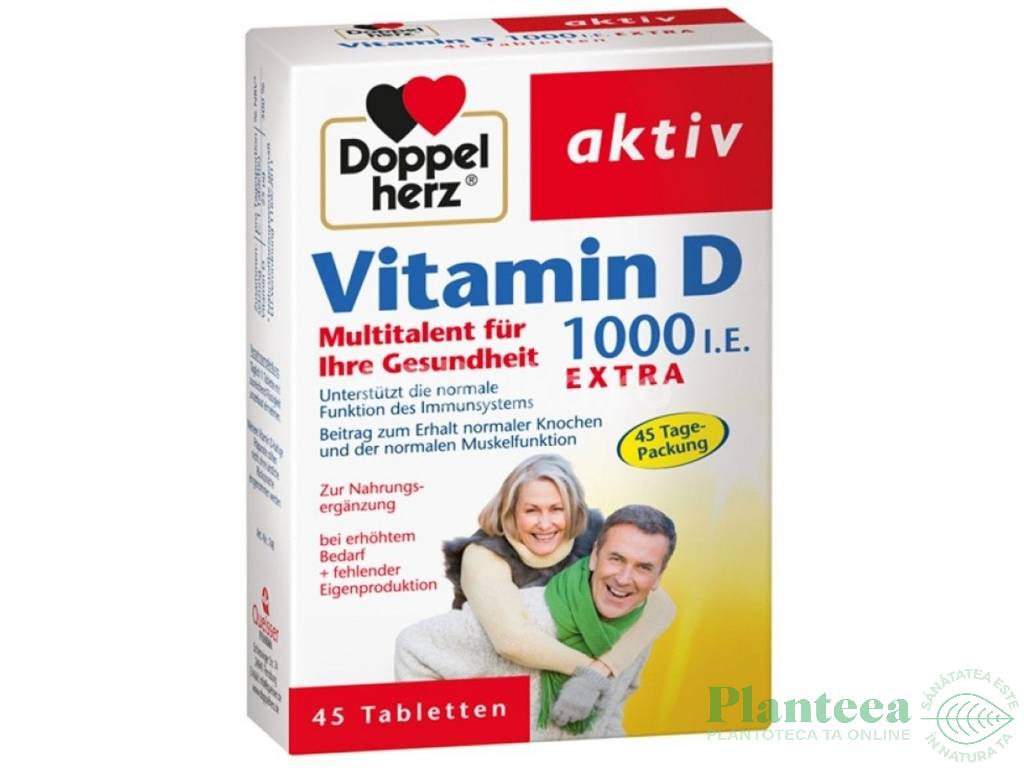 Vitamina D 1000ui Extra 45cp - DOPPEL HERZ