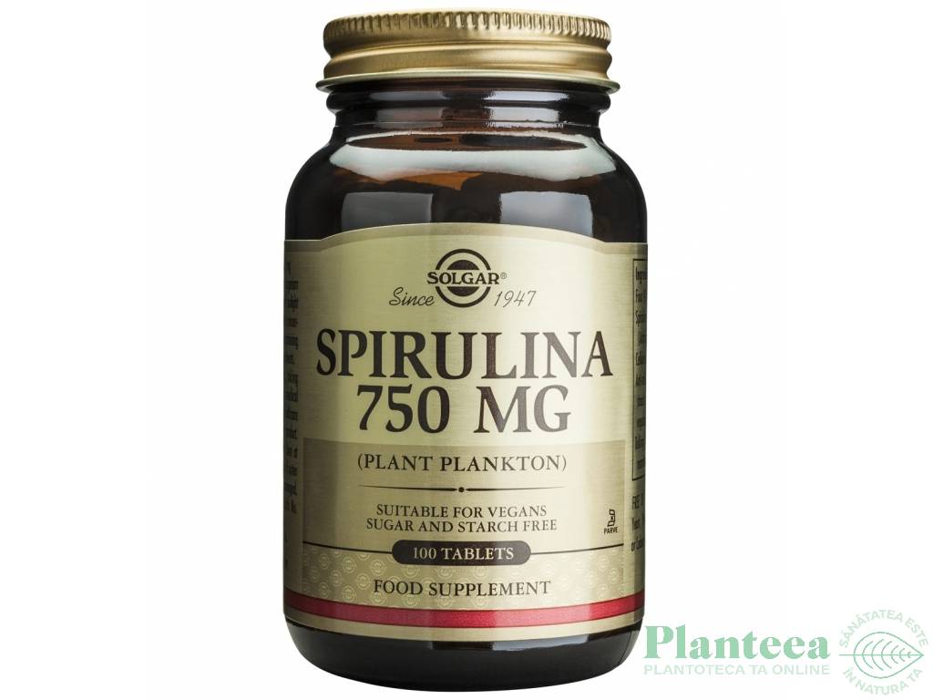 Spirulina 750mg 100cp - SOLGAR