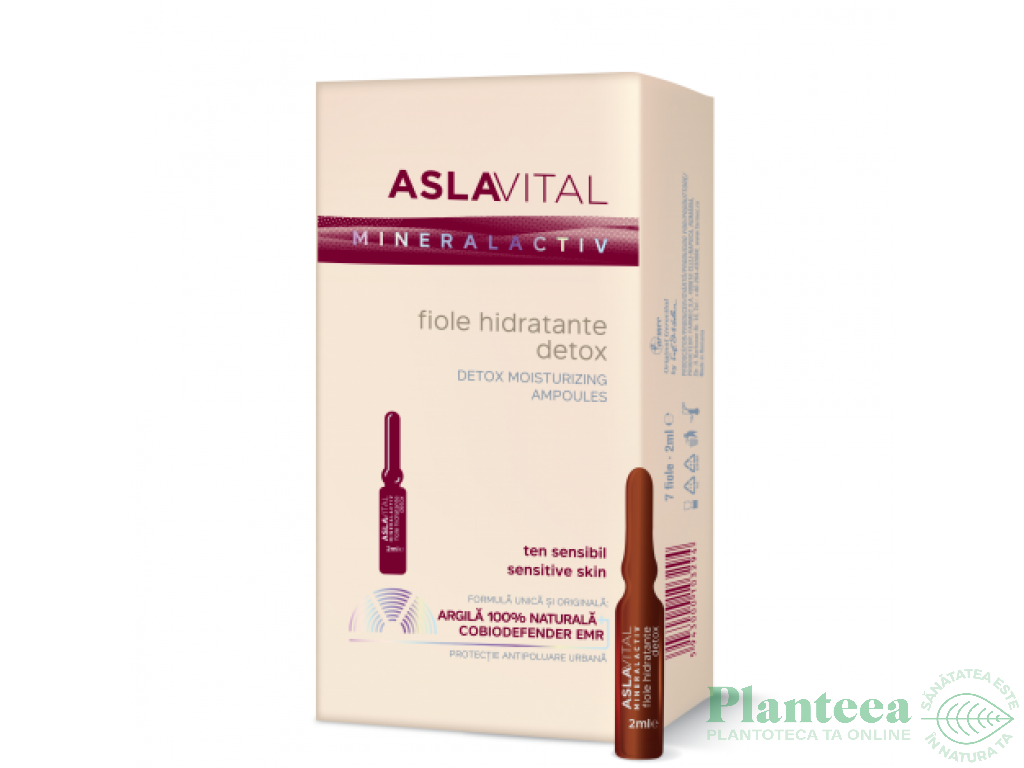 Fiole hidratante detox 7x2ml - ASLAVITAL MINERALACTIV