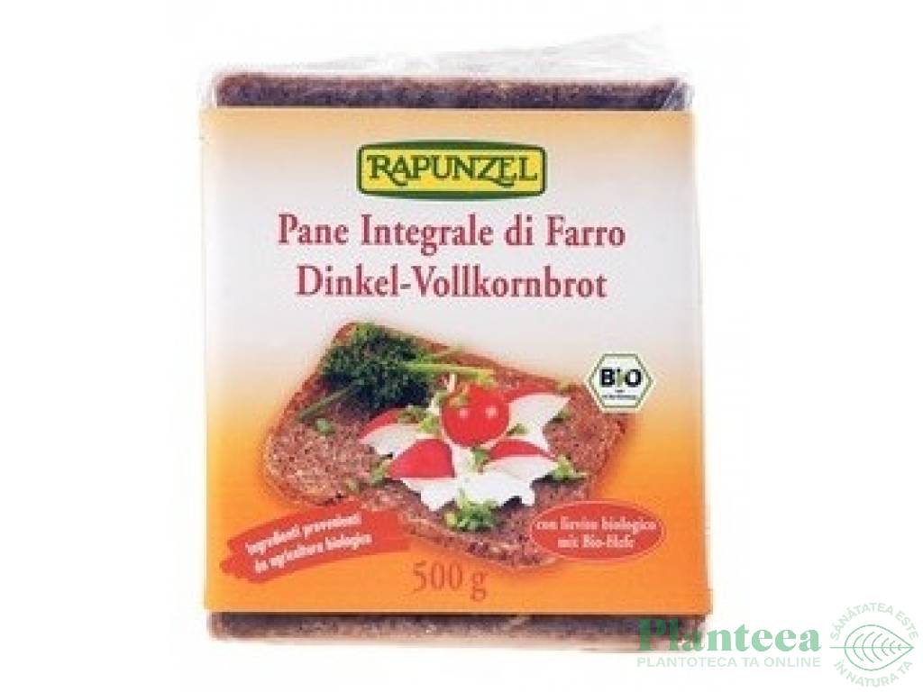 Paine integrala spelta felii eco 500g - RAPUNZEL