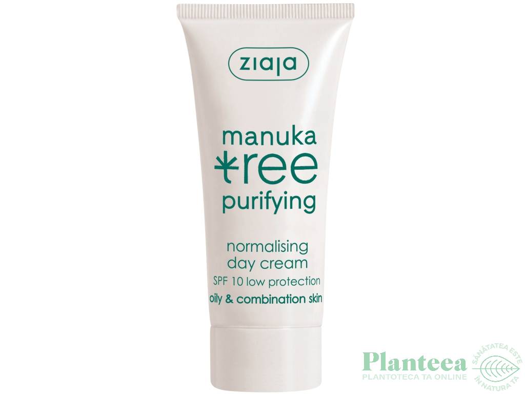 Crema zi normalizatoare purificatoare spf10 Manuka Tree 50ml - ZIAJA