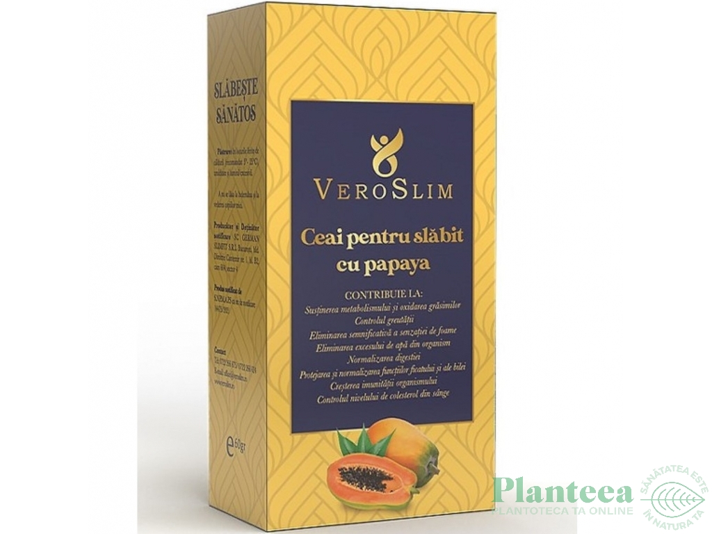 Ceai slabit papaya 60g - VEROSLIM