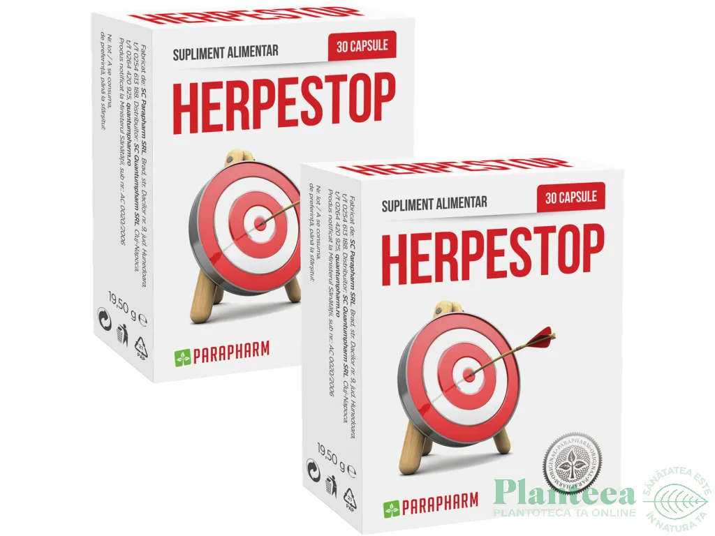 Pachet Herpestop 2x30cps - PARAPHARM