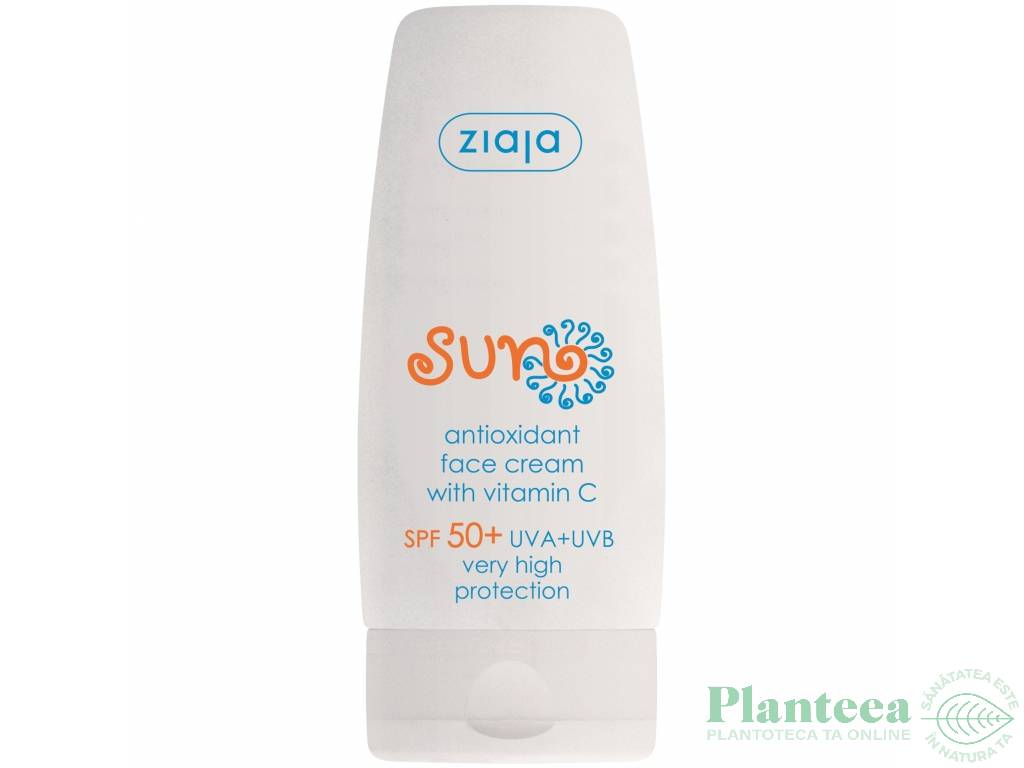 Crema fata antioxidanta protectie solara spf50 50ml - ZIAJA