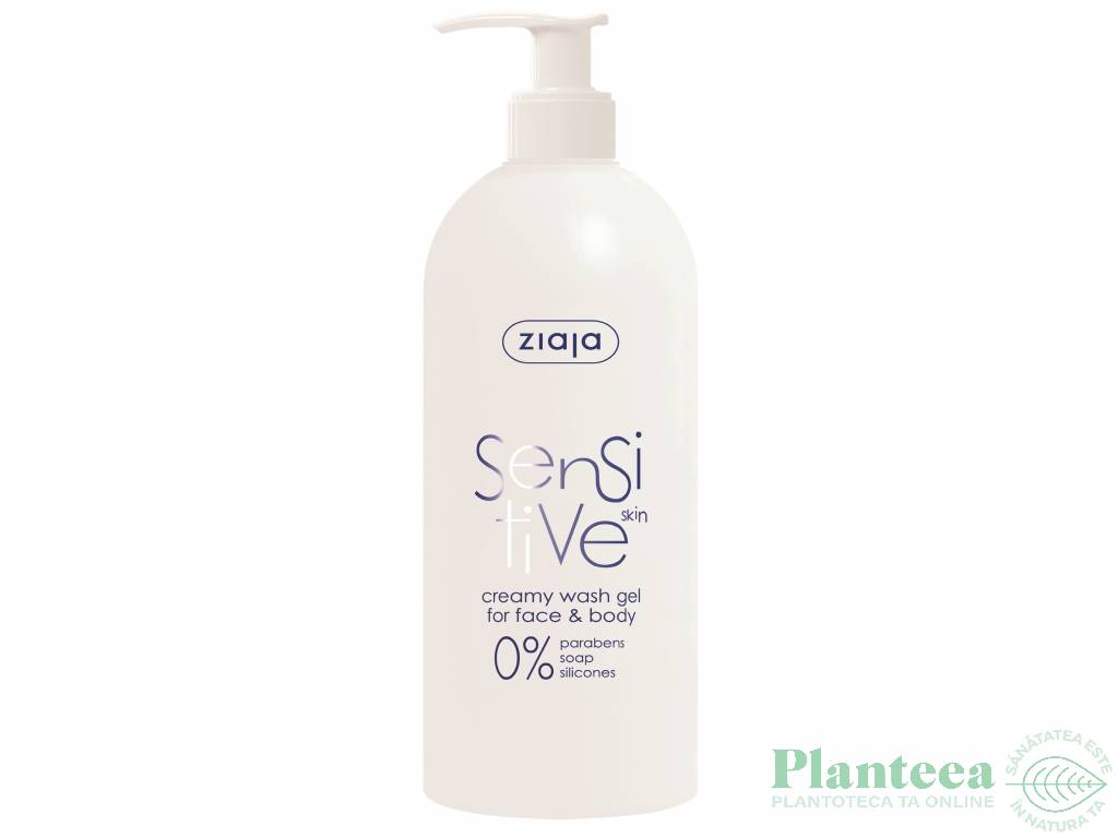 Gel curatare fata corp sensitive 400ml - ZIAJA