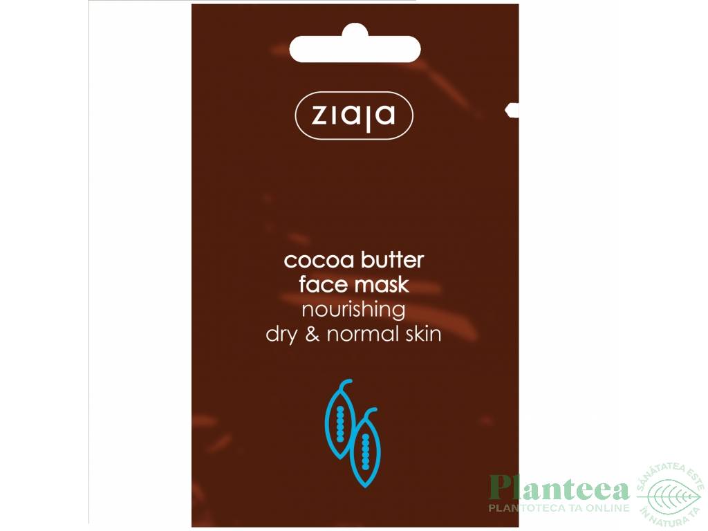 Masca nutritiva hidratanta Unt Cacao 7ml - ZIAJA