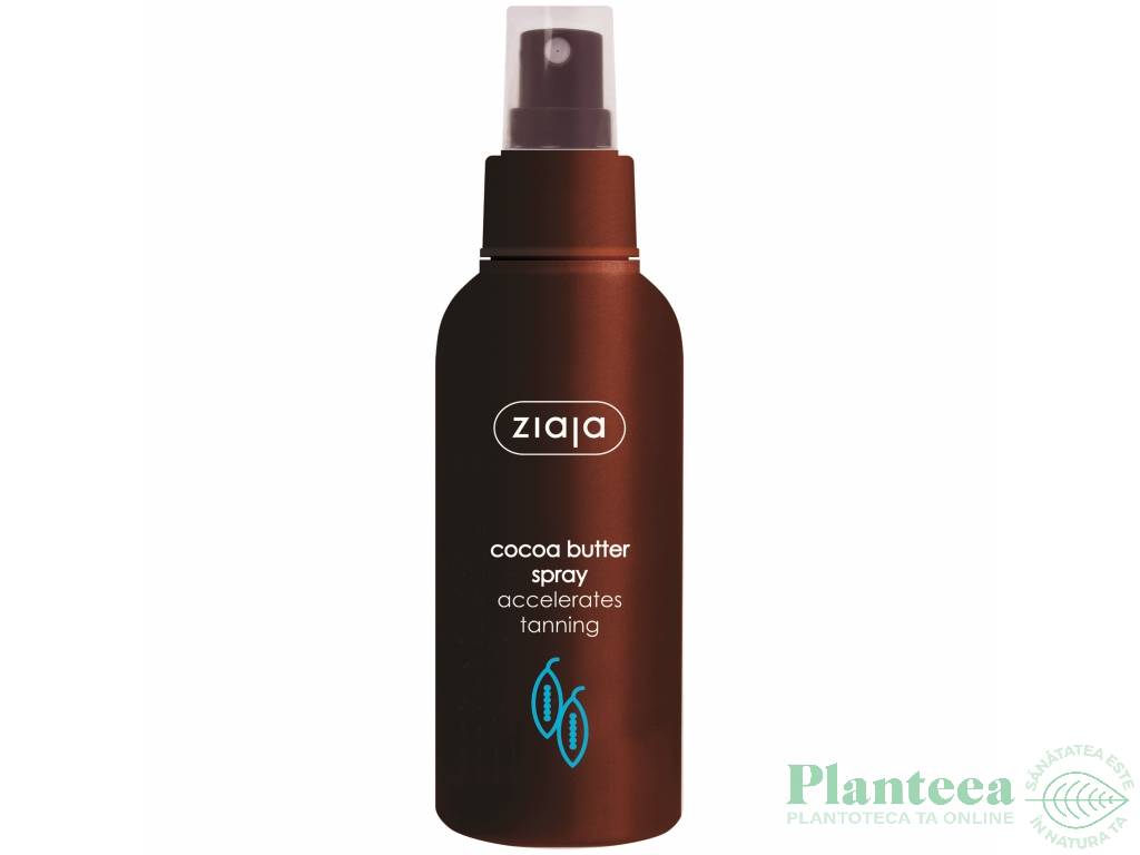 Spray accelerare bronz unt cacao spf0 100ml - ZIAJA