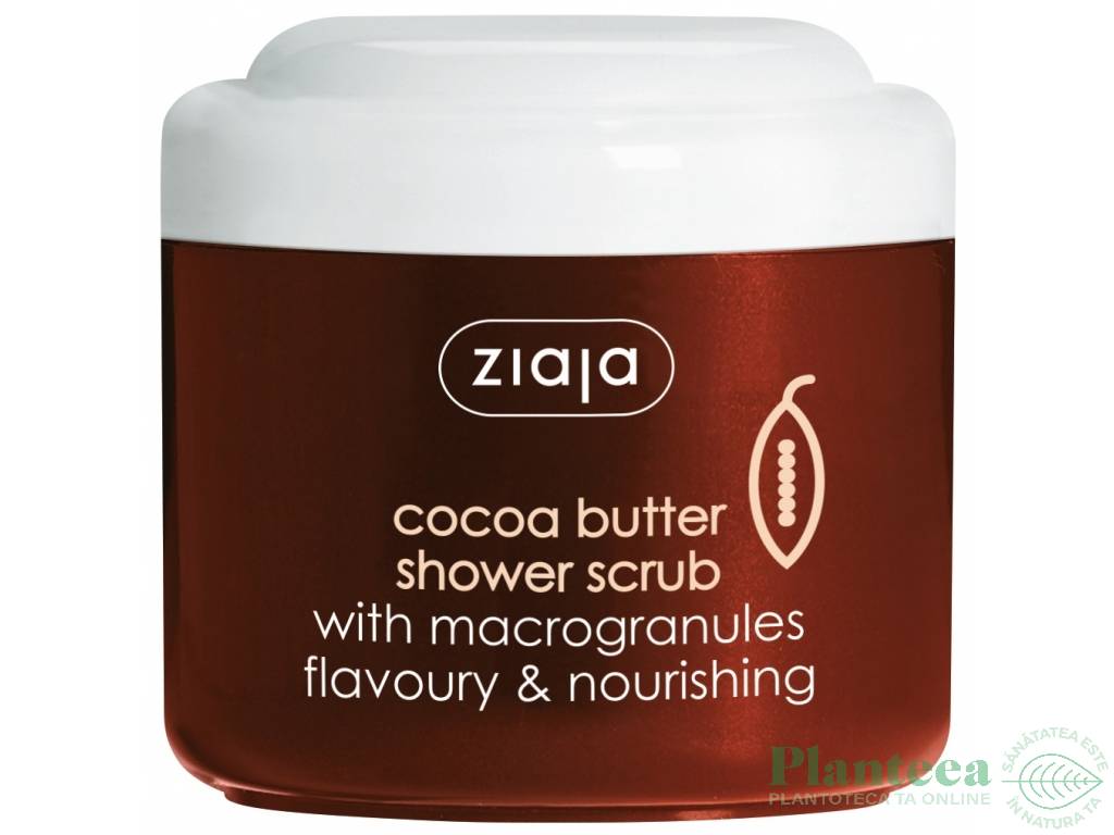 Scrub dus nutritiv macrogranule unt cacao 200ml - ZIAJA