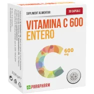 Vitamina C 600mg entero 30cps - PARAPHARM