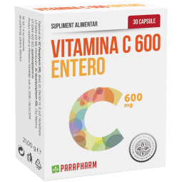 Vitamina C 600mg entero 30cps - PARAPHARM