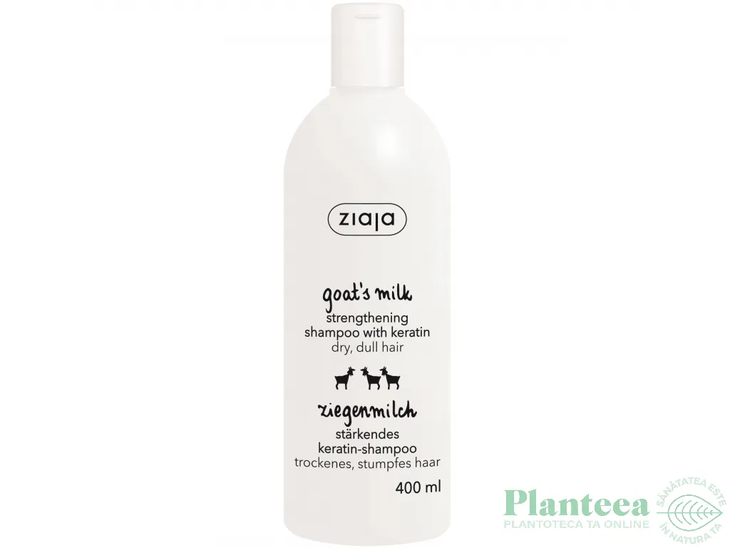 Sampon fortifiant cheratina Lapte Capra 400ml - ZIAJA