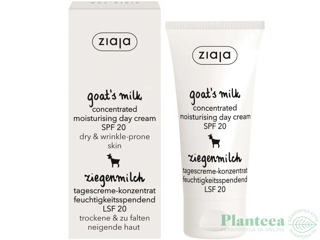Crema zi hidratanta concentrata spf20 Lapte Capra 50ml - ZIAJA
