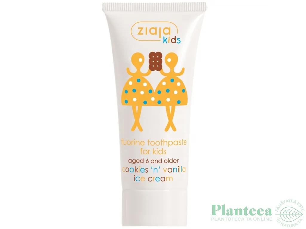 Pasta dinti prajituri inghetata vanilie copii 50ml - ZIAJA