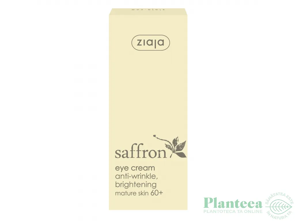 Crema ochi antirid iluminatoare ten matur 60+ Saffron 15ml - ZIAJA