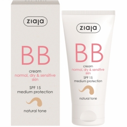 Crema BB nuanta naturala spf15 ten uscat/sensibil 50ml - ZIAJA