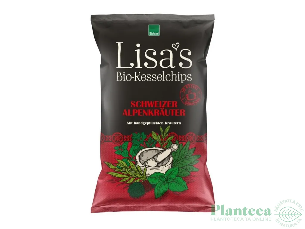 Chipsuri cartofi ierburi Alpi eco 110g - LISA`S