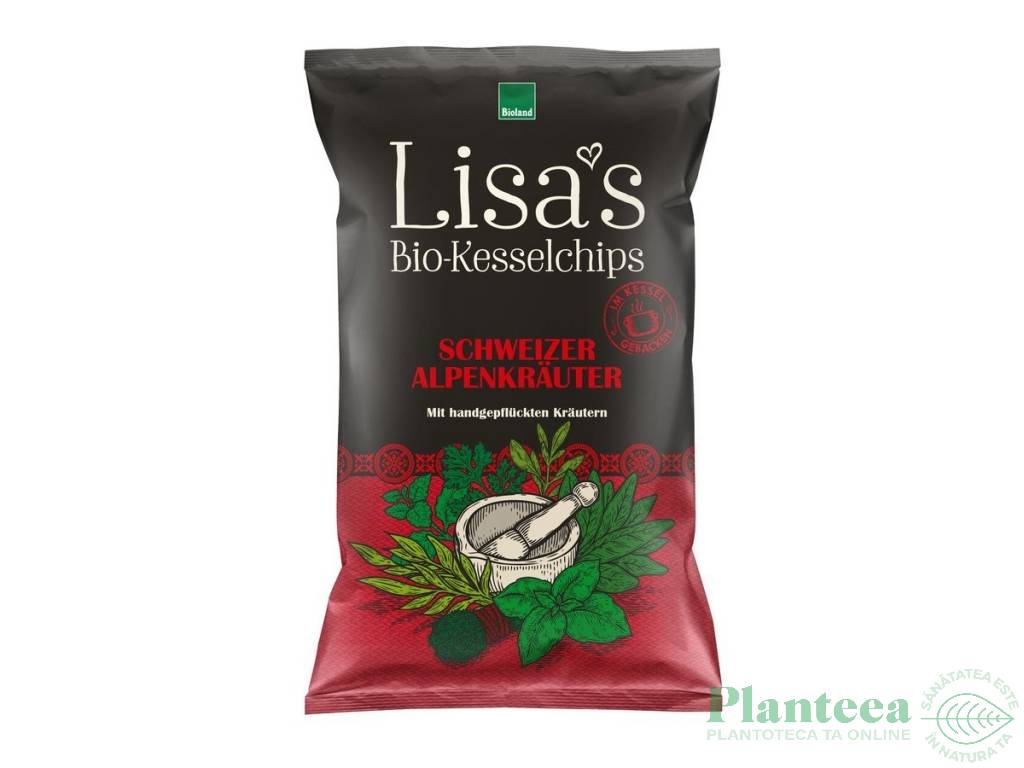 Chipsuri cartofi ierburi Alpi eco 110g - LISA`S