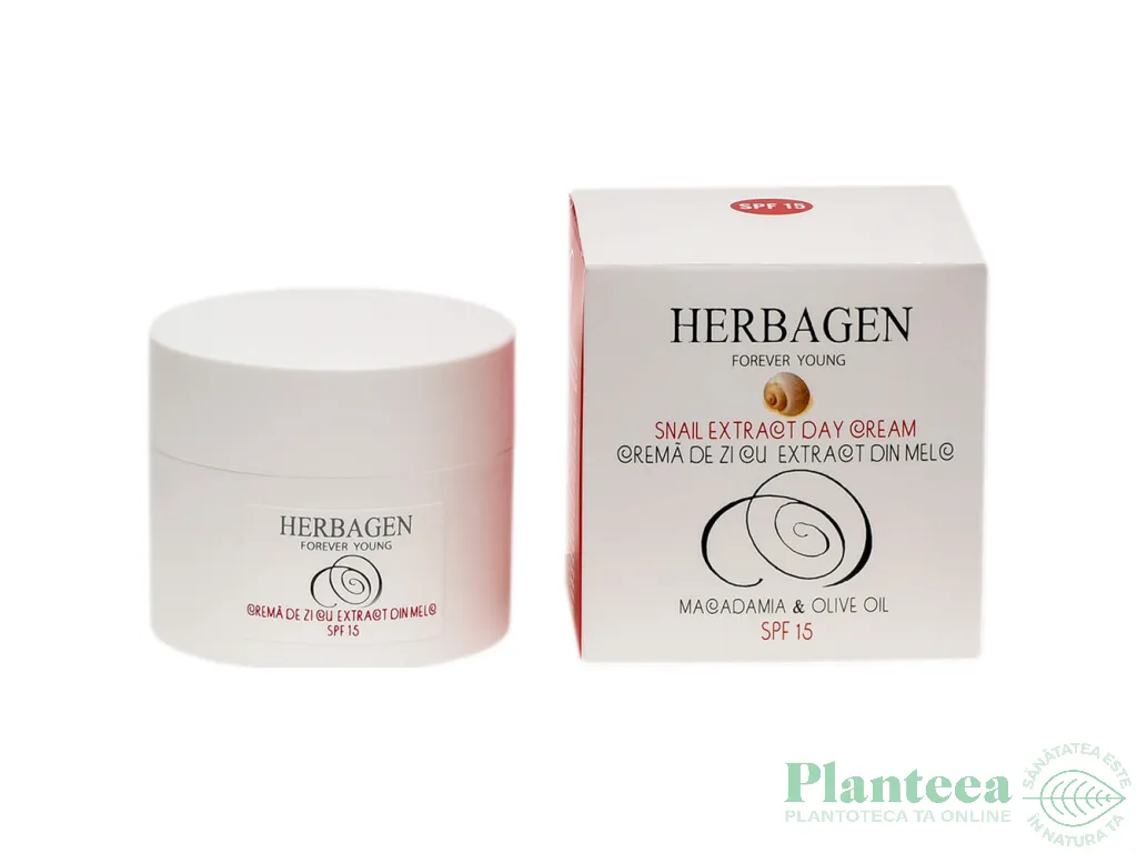 Crema zi extract melc spf15 50g - HERBAGEN