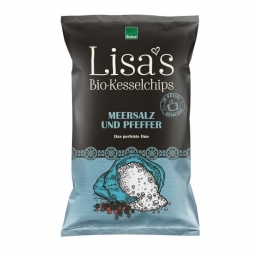 Chipsuri cartofi sare mare piper eco 110g - LISA`S