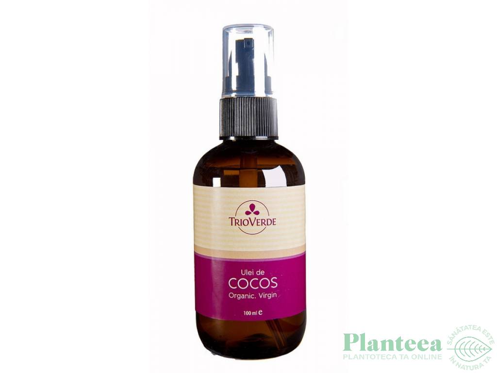 Ulei cocos virgin organic 100ml - TRIO VERDE