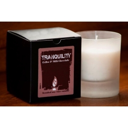 Candela sticla ceara soia 40h Tranquility 130g - D`ECO