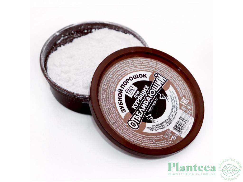 Praf dinti albire fumatori 75g - FITOKOSMETIK